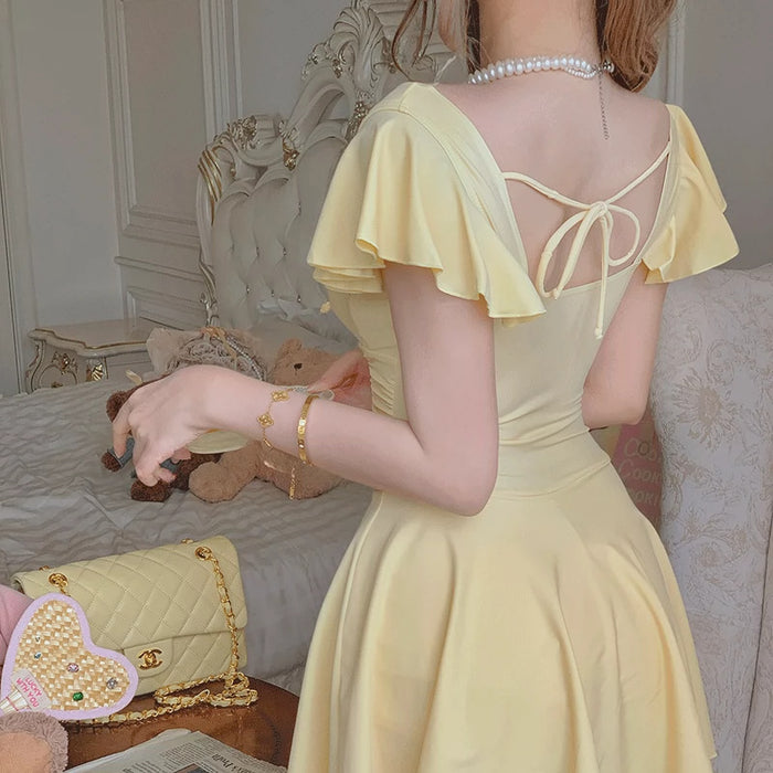 Wholesale New high-end one-piece hot spring skirt swimsuit