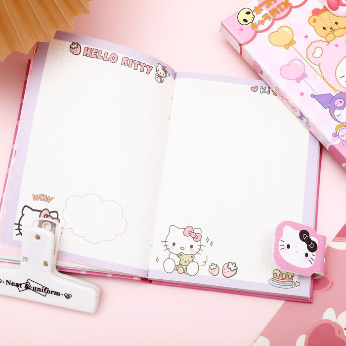 Wholesale A5 Hardcover Cute Cat Cartoon Notebook With Magnetic Closure Colored Pages For Student Office