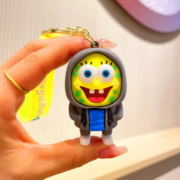 Wholesale Silicone Cartoon Sweatshirt Shoe Keychain JDC-KC-JuJi020