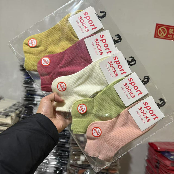 Wholesale Spring and Autumn Low Socks Women's Short Socks Spring and Summer Thin Breathable Cotton Socks Women's Sports Short Socks