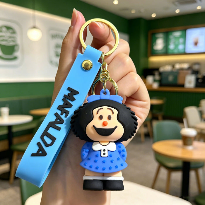 Wholesale Cartoon Mushroom Head Keychain Cute Plush Doll Couple Backpack Decoration Gift Accessory