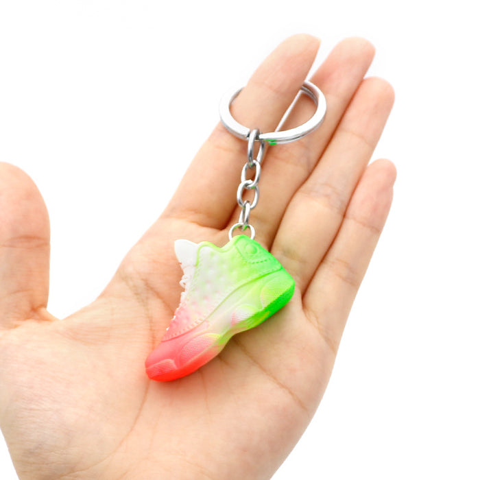 Wholesale PVC Basketball Shoe Model Keychain JDC-KC-QLPing015