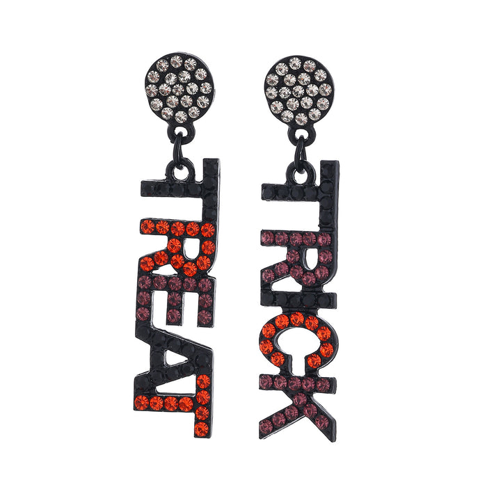 Wholesale -themed full rhinestone earrings