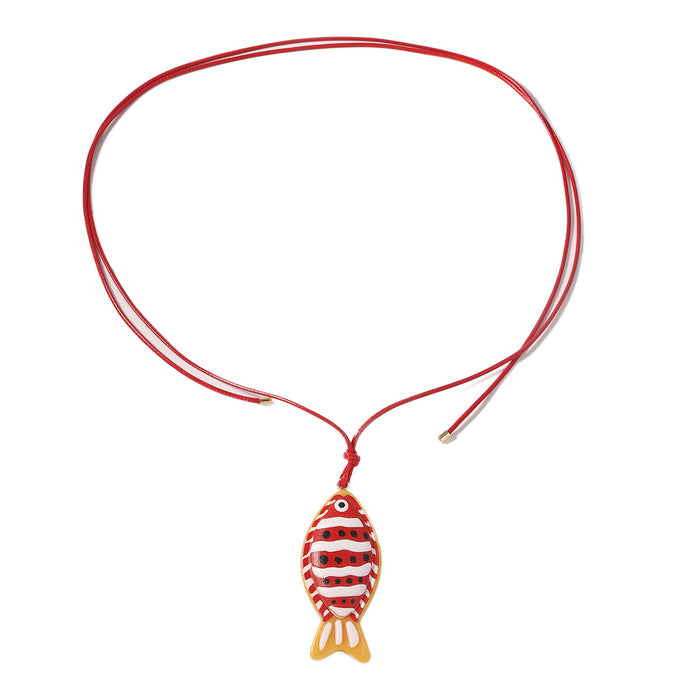 Wholesale Fish Ear Hook Necklace suit All-match Animal Necklace Daily commuter