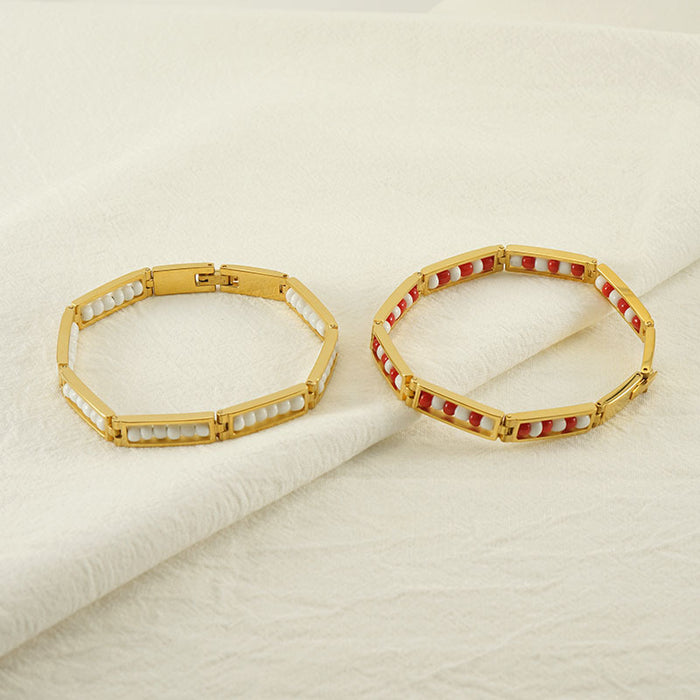 Wholesale Stainless Steel 18K Gold Bracelet JDC-BT-ZhongX005