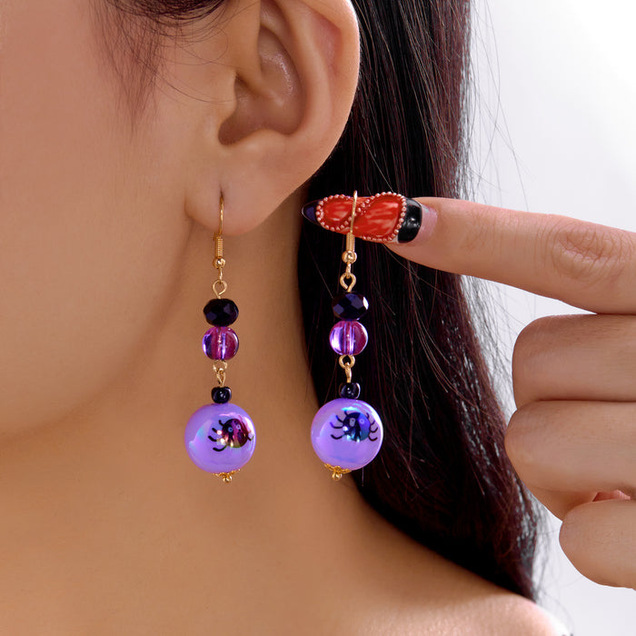 Wholesale  cartoon earrings cute funny creative ghost bat acrylic earrings