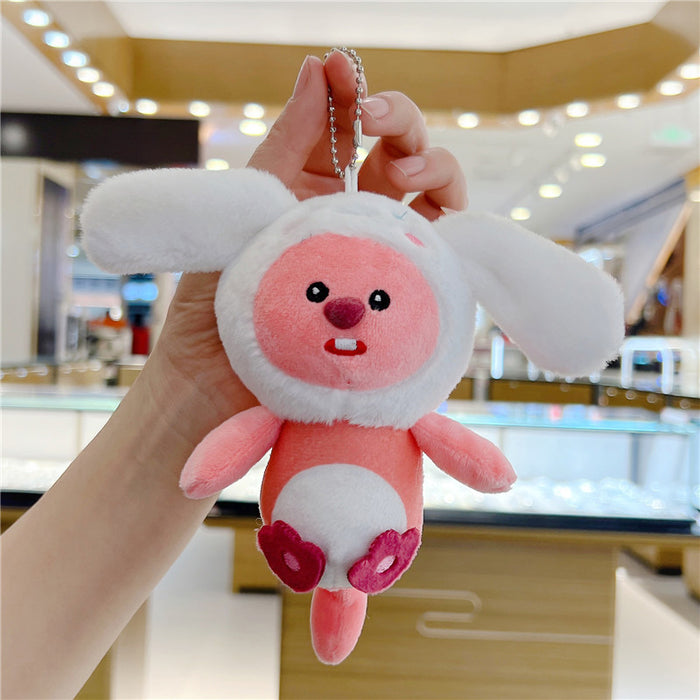 Wholesale  Cute Beaver Pendant Plush Toy Doll  Bag Pendant Keychain