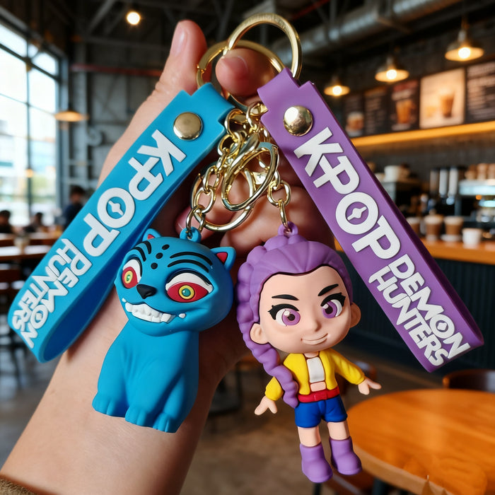 Wholesale KPOP Cute Cartoon Silicone Keychain