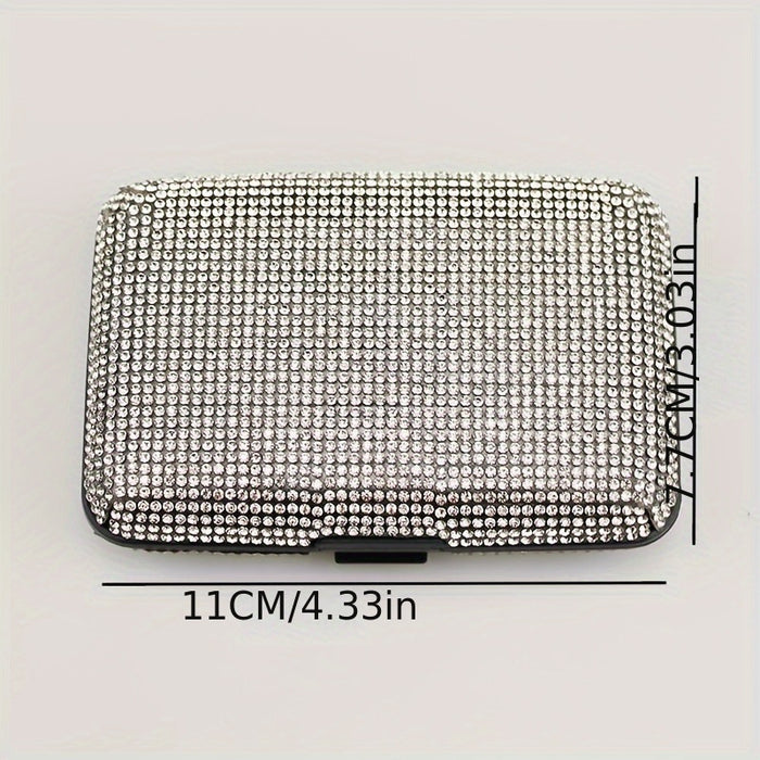 Wholesale White Crystal Card Holder Jewelry Accessory For Boutique Resale