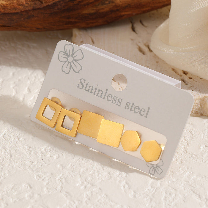 Wholesale Stainless Steel Gold Heart Earrings