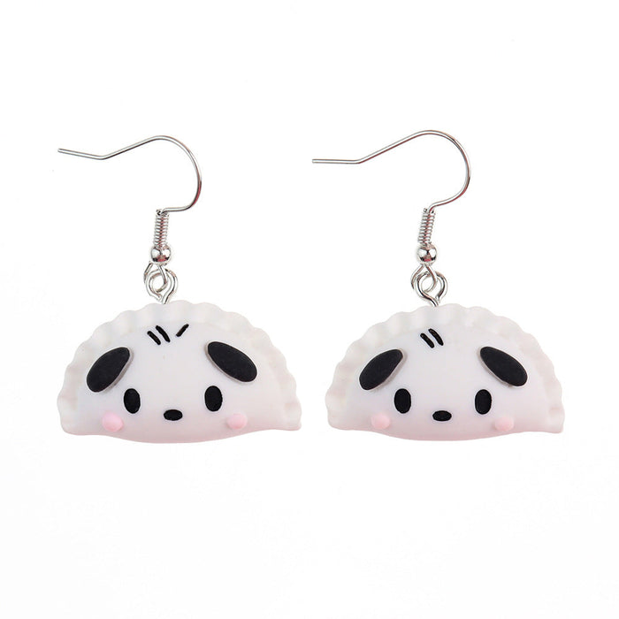 Wholesale Resin Earrings Cute Cartoon Dumpling Shape (S) JDC-ES-niqing025