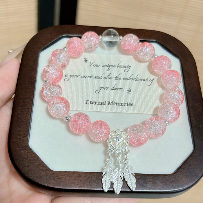 Wholesale Colorful Feather Compass Beaded Bracelet