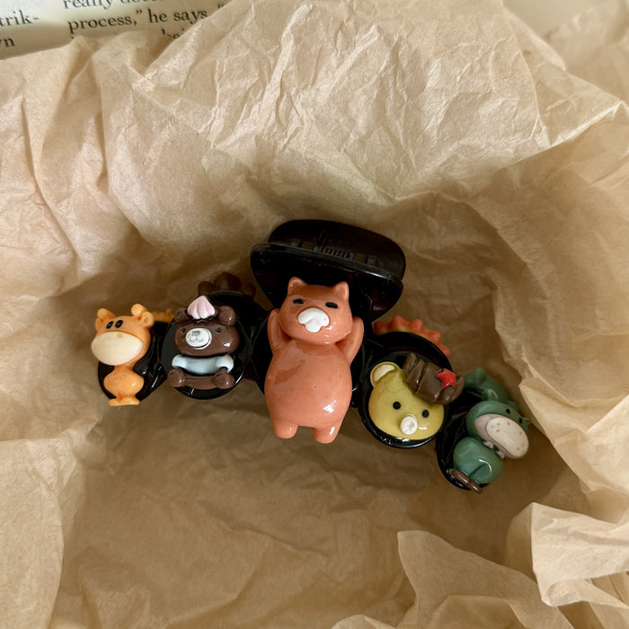 Wholesale Cute Animal Large Grab Hair Clips