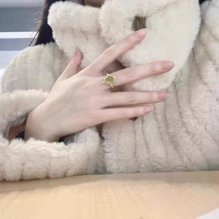 Wholesale Retro ring with simple temperament, light luxury, personalized and niche design, high-end feel ring