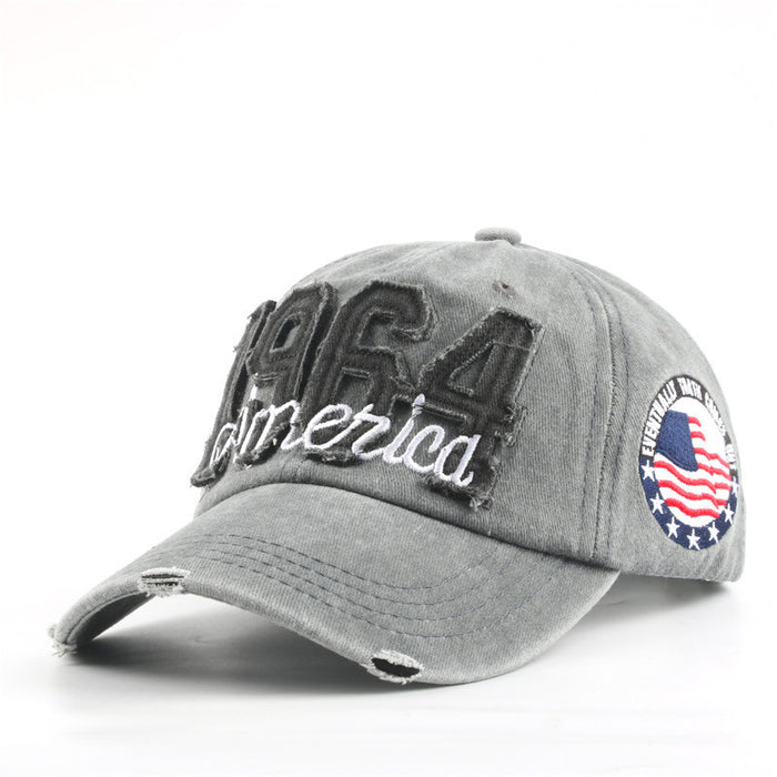 Wholesale Embroidered 1964 Washed Cotton Baseball Cap