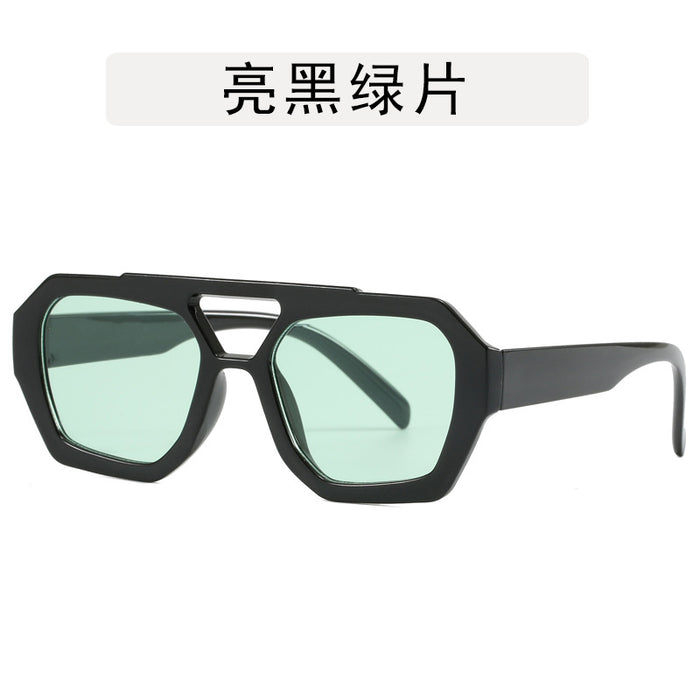 Wholesale Irregular contrasting sunglasses, retro sunglasses, personalized glasses