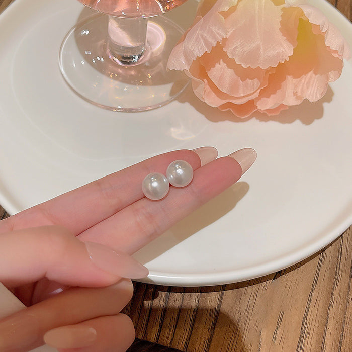 Wholesale Pearl and Cat' s Eye Stud Earrings