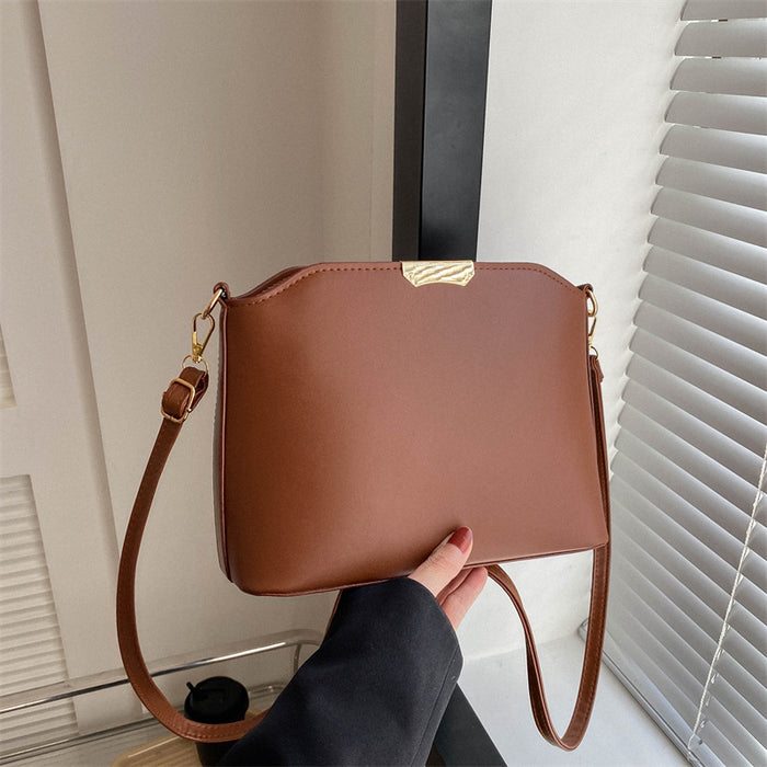 Wholesale Vintage bag, fashionable large capacity single shoulder crossbody bucket shell bag