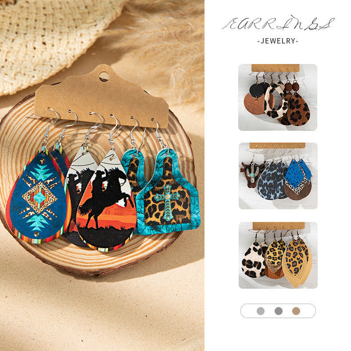 Wholesale Vintage turquoise design earring set