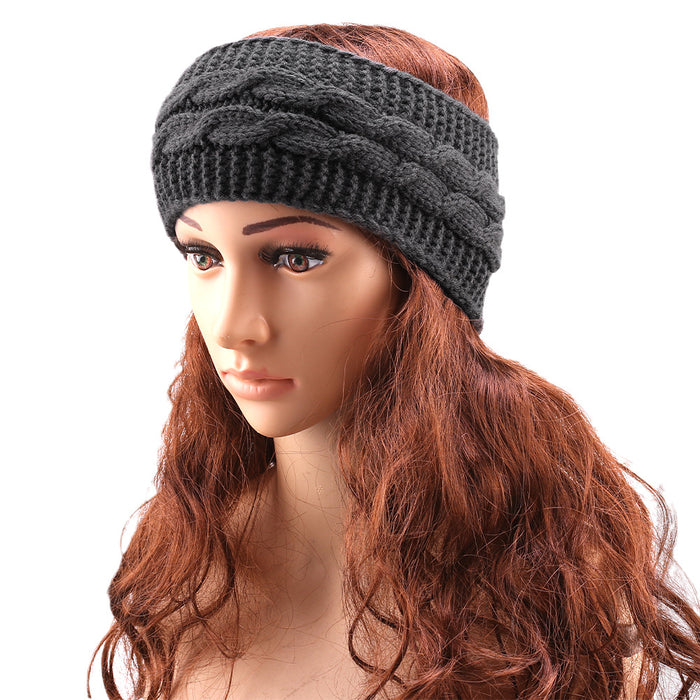 Wholesale autumn and winter wool knitted headband JDC-HD-XQ003