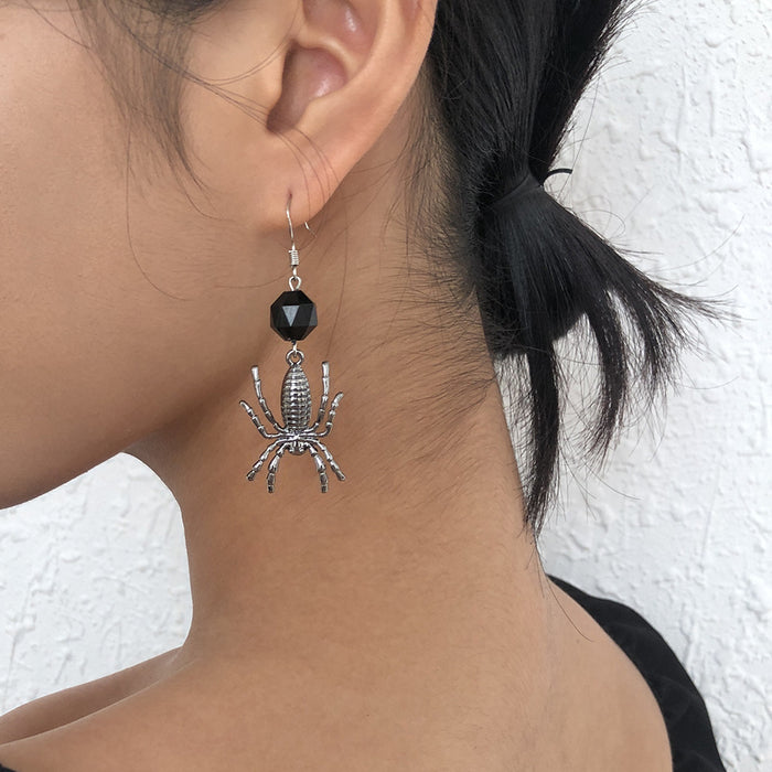 Wholesale Alloy Halloween Spider Earrings JDC-ES-QianDi003