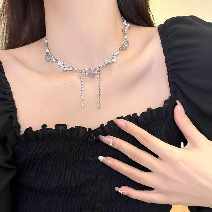 Wholesale Titanium steel necklace, neck chain, niche collarbone chain