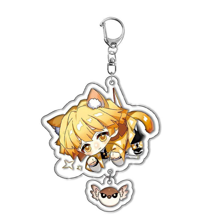 Wholesale 10pcs/set Acrylic double-sided keychain anime peripheral pendant