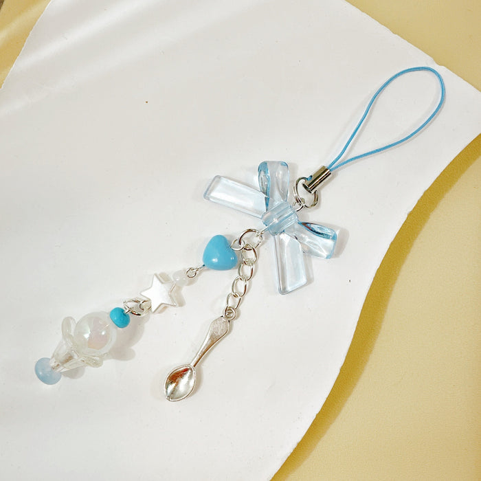 Wholesale Bow Keychain Mobile Phone Pendant Chain Backpack Decorative Pendant