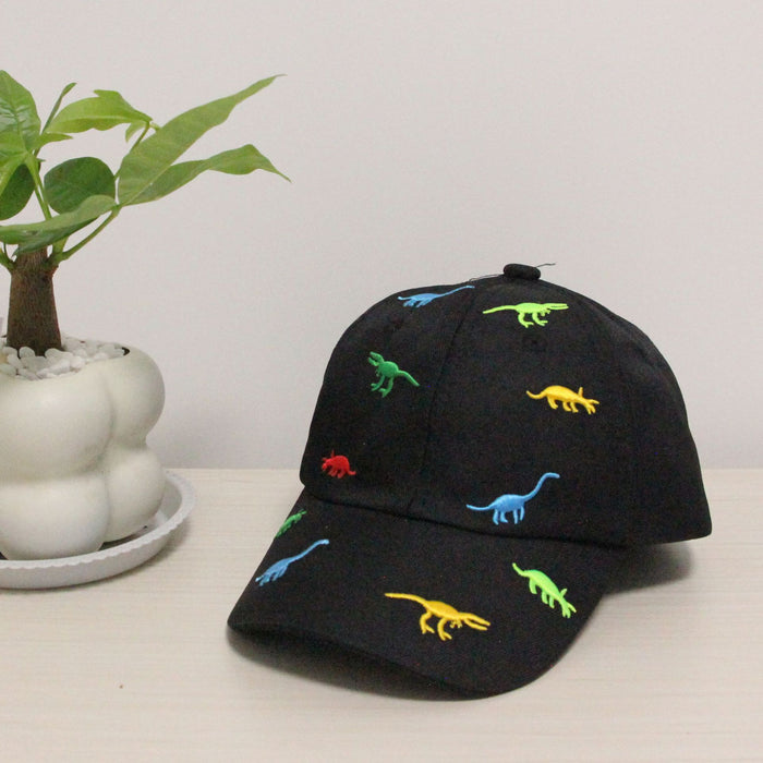 Wholesale Dinosaur Embroidered Boys and Girls Children's Cotton Baseball Cap