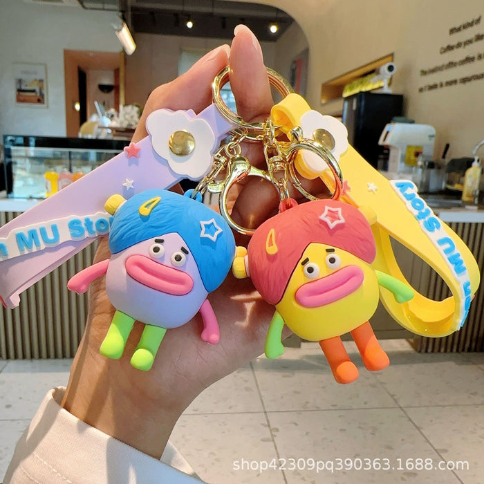 Wholesale Silicone Cartoon Doll Keychains JDC-KC-WC017