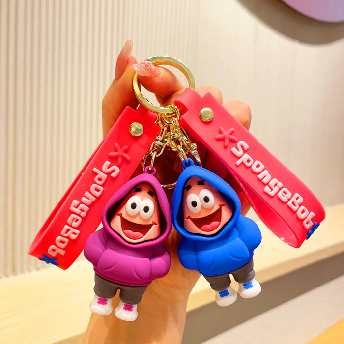 Wholesale Silicone Cartoon Sweatshirt Shoe Keychain JDC-KC-JuJi020