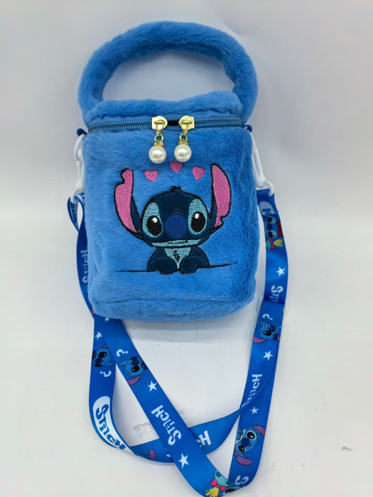 Wholesale Cute plush  bucket bag cartoon girl portable small bag