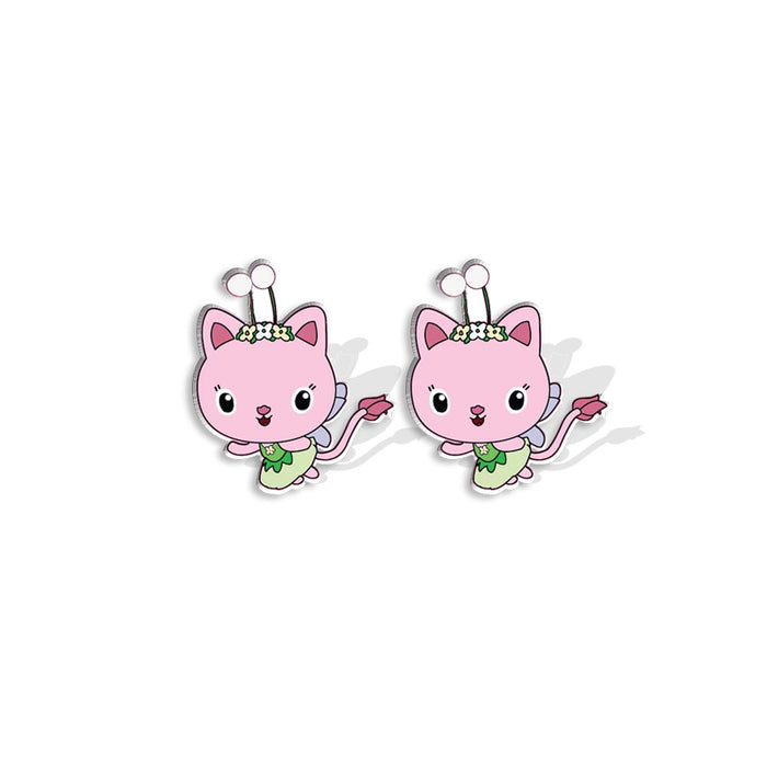 Wholesale Cute Doll House Earrings Cat Earrings Doll Earrings