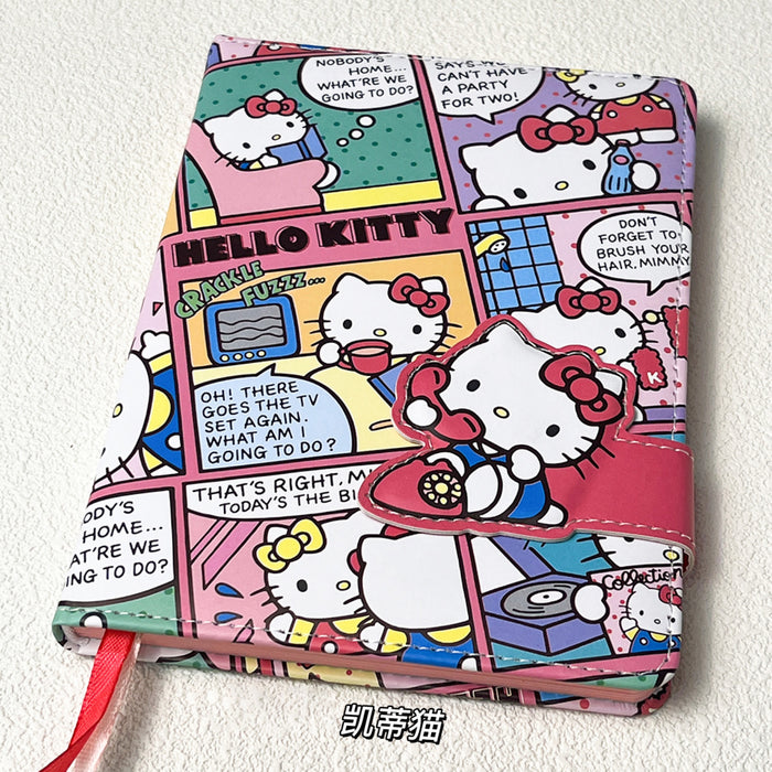 Wholesale 5pcs Magnetic Notebook Cute Cartoon Journal Student Notepad Hard Cover