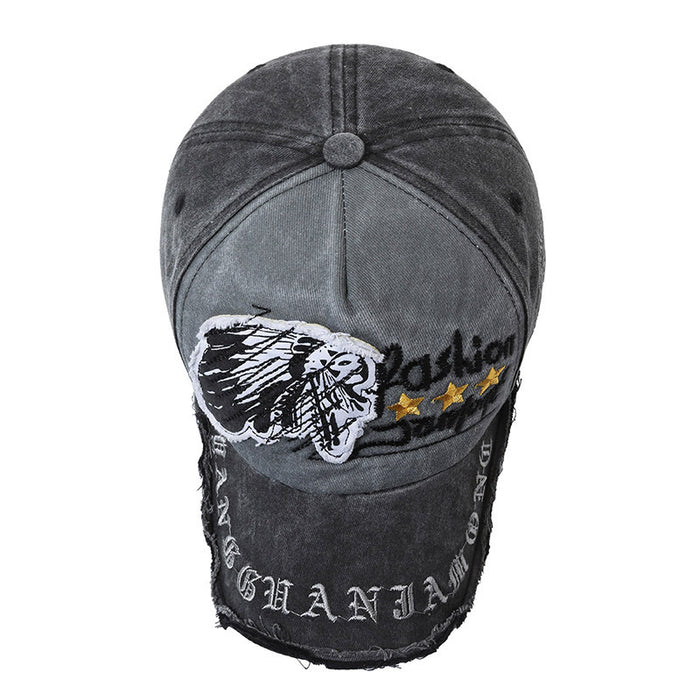 Wholesale Distressed soft-top baseball cap