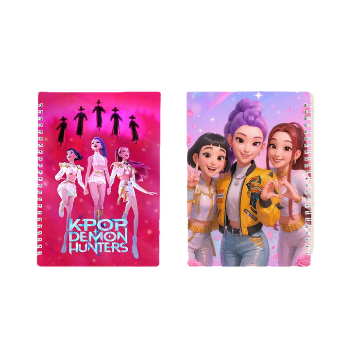 Wholesale HPOP printed pattern A5 spiral notebook for students and office use.