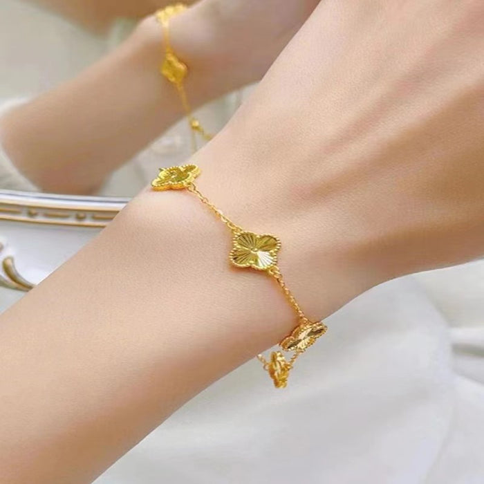 Wholesale electroplated hollow bracelet