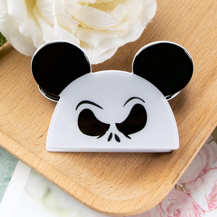 Wholesale Mouse Head-Shaped Hair Clip with Bow and Lemon Pattern Cute Cartoon Claw Clip