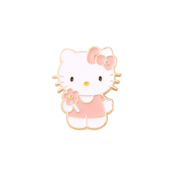 Wholesale Cartoon Cute Metal Cat Badge Brooch