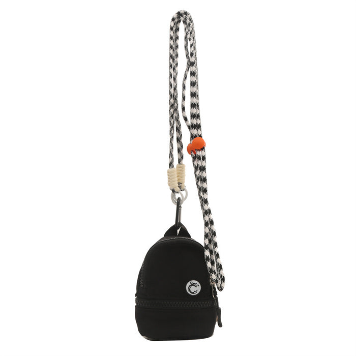 Wholesale contrast color schoolbag coin purse mini keychain pendant portable boys and girls earphone certificate storage pouch