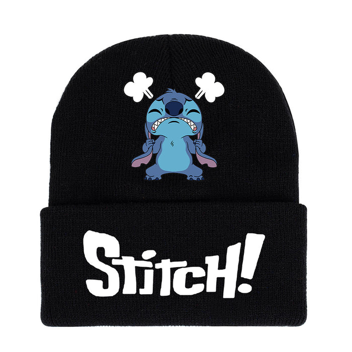 Wholesale Student Cartoon Print Knitted Hat Outdoor JDC-FH-JR001