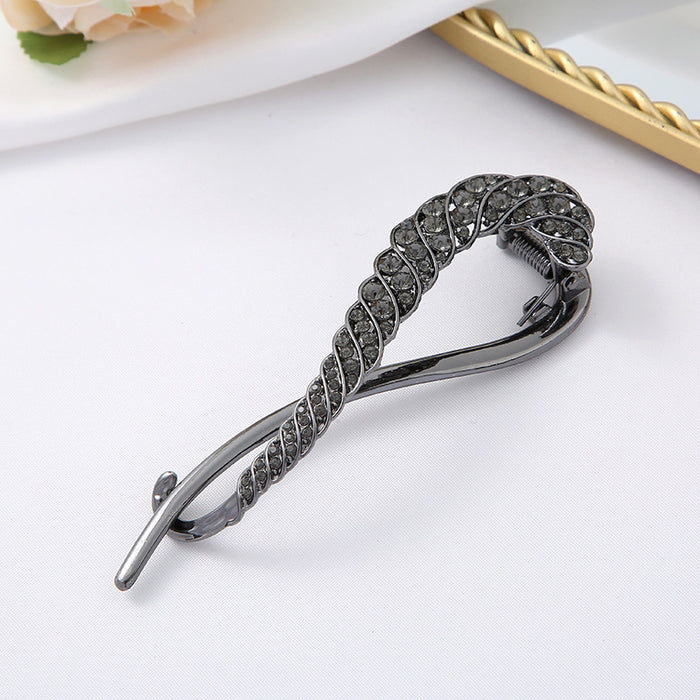 Wholesale diamond hair clip ladies alloy clip Joker headdress hair accessories