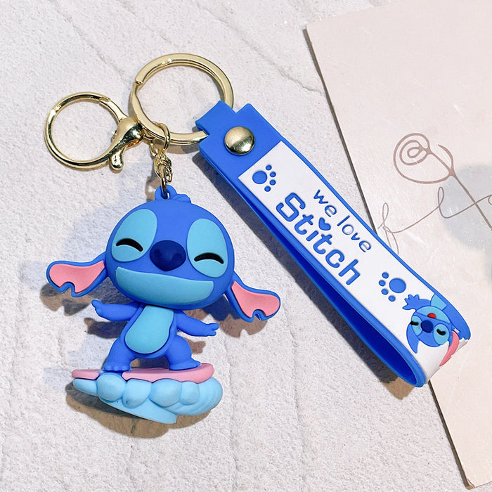Wholesale cute doll  soft rubber pvc car key chain