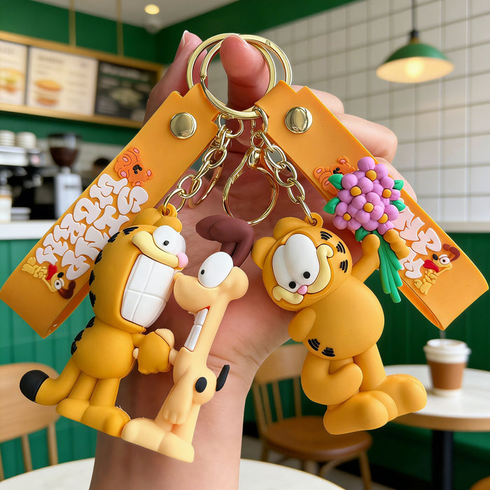 Wholesale Silicone PVC Cartoon Keychain Cute Bag Charm Car Key Accessory Gift MOQ≥2