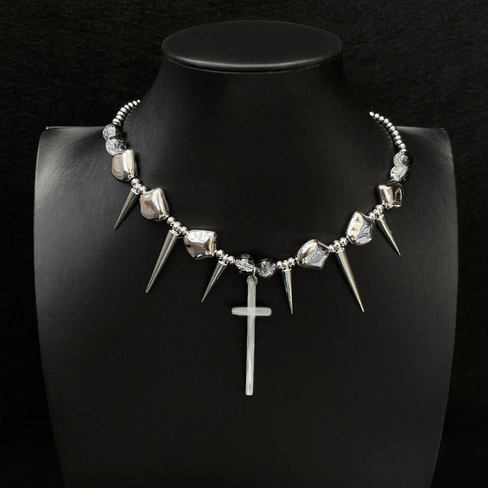 Wholesale Exaggerated punk necklace for men and women, irregular niche clavicle chain, hip-hop necklace