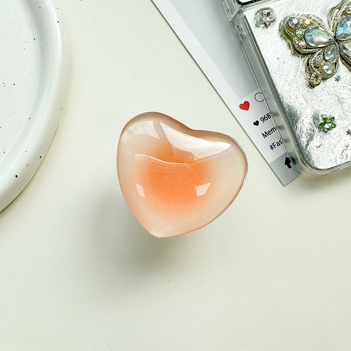 Wholesale Glass Heart-Shaped Phone Airbag Stand
