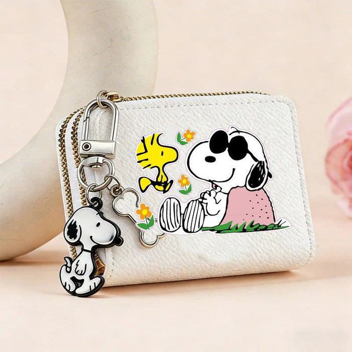 Wholesale PU Leather Cute Cartoon Coin Wallet Double Zipper Credit Card Holder With Card Slots Fashion Accessory Gift For Casual Youth Style