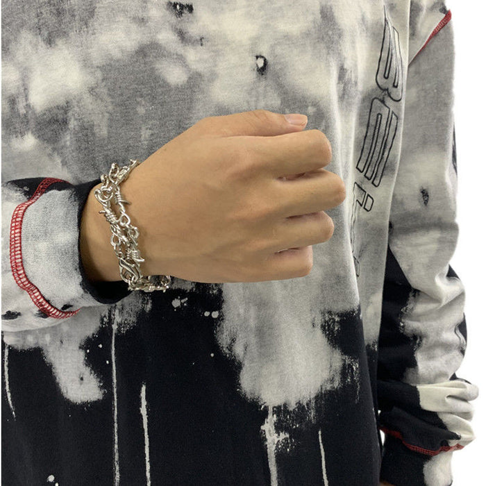 Wholesale Thorn necklace collarbone chain hoodie T-shirt chain accessory