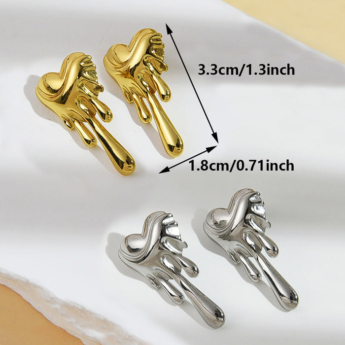 Wholesale Minimalist Love Stainless Steel Earrings, Fashionable and High end Earaccessory Design, Jewelry Wholesale