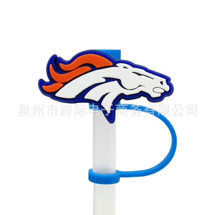 Wholesale 10pcs Silicone American Football Straw Cover JDC-SCR-KuaJ010